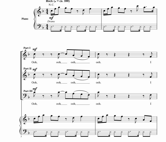 商品为SAB 三声部合唱线谱 Best Day Of My Life 三声部合唱线谱 斯奈德官方原版 有试听 自动发货