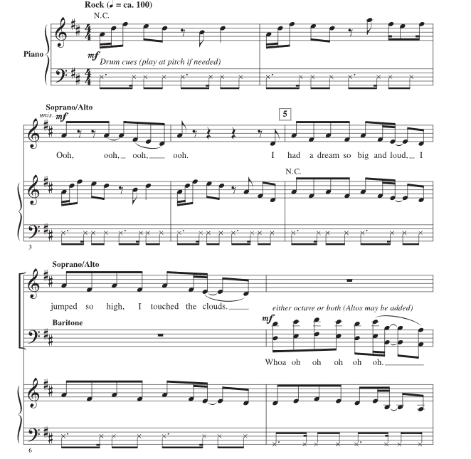 商品为SAB 三声部合唱线谱 Best Day Of My Life 爱默生官方原版 混声合唱谱 有试听 自动发货