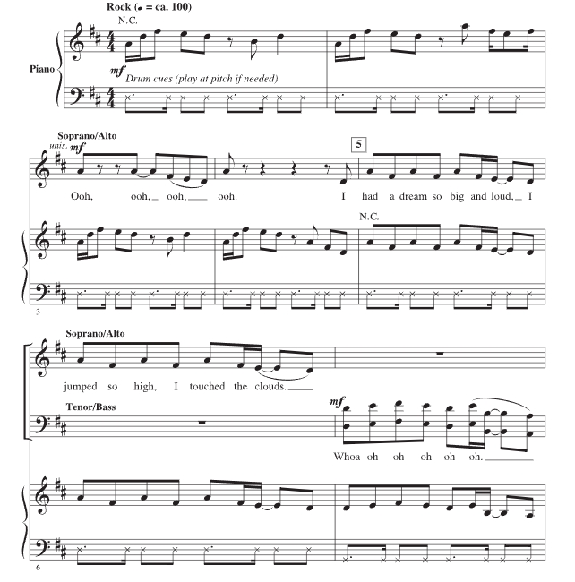 商品为SATB 四声部合唱线谱 Best Day Of My Life 爱默生官方原版 混声合唱谱 有试听 自动发货