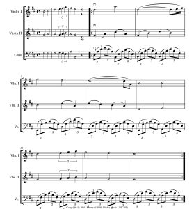 Can't Help Falling In Love 情不自禁坠入爱河 双小提琴大提琴 丹德农山脉弦乐团官方原版 总谱+分谱  有试听  自动发货-云音圈