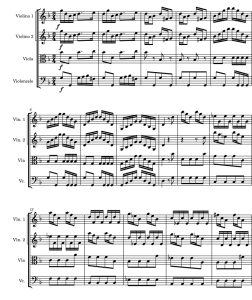 G 小调弦乐协奏曲 RV 152 弦乐四重奏 总谱+分谱 有试听-云音圈