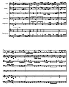 G 小调弦乐协奏曲 RV 152 维瓦尔第 弦乐五重奏+钢琴 总谱+分谱 有试听-云音圈