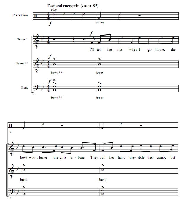 商品为TTB SAB声部合唱线谱 I'll Tell My Ma 克罗克官方原版  男声合唱谱 有试听 自动发货