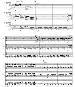 Kerberos Drums -加藤大輝 打击乐三重奏 总分谱 有试听 自动发货-云音圈