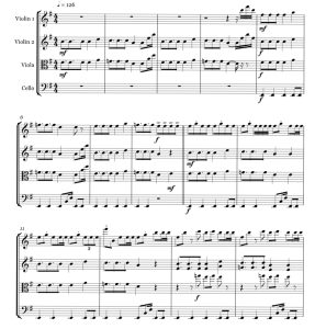 标价非售价 Lalalala 官方原版 弦乐四重奏 总谱+分谱 有试听-云音圈