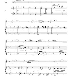 晨曦的倒影  长笛钢琴谱 带伴奏音频-云音圈