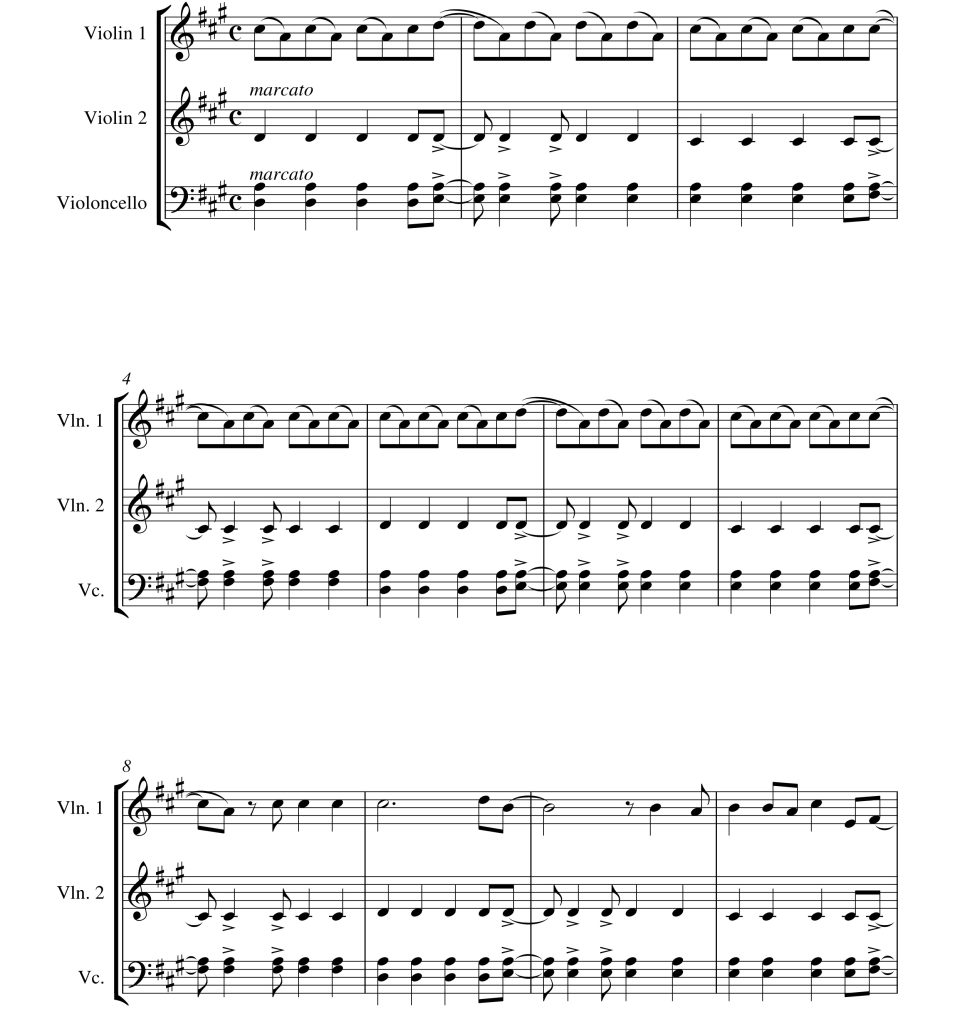 Viva La Vida 生命万岁 双小提琴大提琴 查珀尔希尔官方原版 总谱+分谱  有试听  自动发货