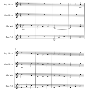 我的小狗去哪了 打击乐四重奏 伊冯娜官方原版 总谱+分谱  有试听  自动发货-云音圈