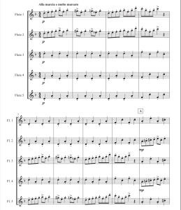 在山魔王的宫殿里 长笛五重奏 弗兰官方原版 总谱+分谱  有试听  自动发货-云音圈