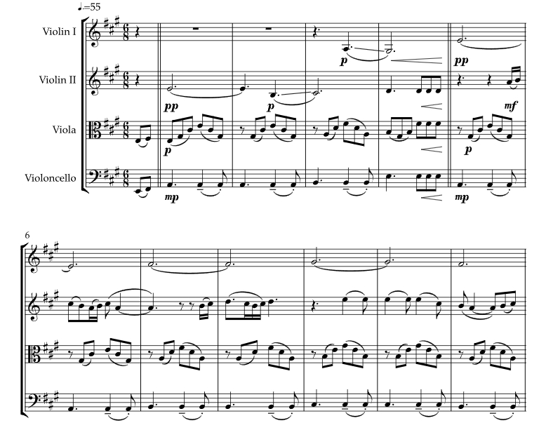 一线希望 尼安官方原版 弦乐四重奏 总谱+分谱 有试听