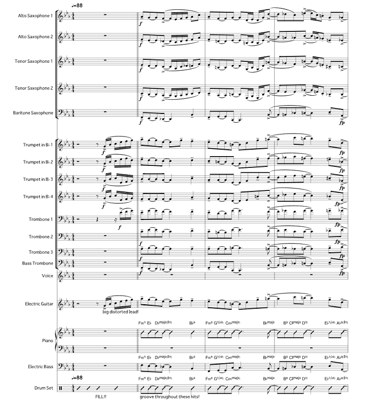 一起来 山姆官方原版 管弦乐 总谱+分谱 有试听