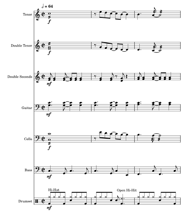 丹尼尔 打击乐合奏 乔希官方原版 总谱+分谱 有试听