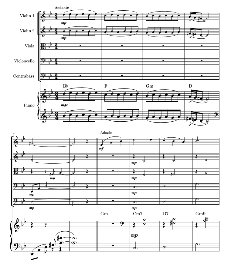 人生的旋转木马 弦乐四重奏+钢琴 费尔南德斯官方原版 总谱+分谱 有试听 自动发货