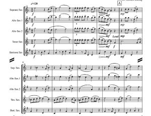 标价非售价 今夜你属于我 肯尼斯官方原版 SATB萨克斯四重奏 总谱+分谱 有试听-云音圈