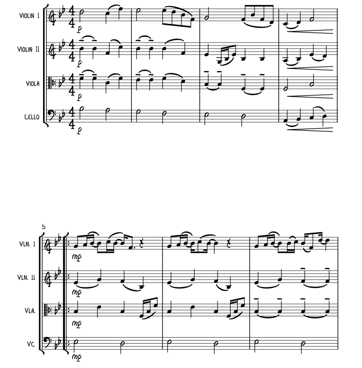 今夜你能感受到爱吗 艾莉森官方原版 弦乐四重奏 总谱+分谱 有试听