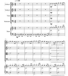 标价非售价 他是海盗 海森堡官方原版 弦乐四重奏+钢琴 总谱+分谱 有试听-云音圈