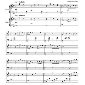 标价非售价 伦敦德里小调 竖琴钢琴二重奏 辛迪・布莱文斯官方原版 总谱+分谱 有试听-云音圈