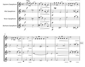 标价非售价 你是我咖啡里的奶油 罗伯特官方原版 SATB萨克斯四重奏 总谱+分谱 有试听-云音圈