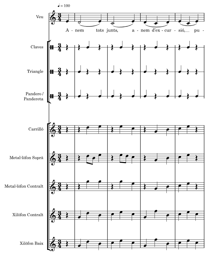 出发去远足 打击乐合奏 塞斯克官方原版 总谱+分谱 有试听