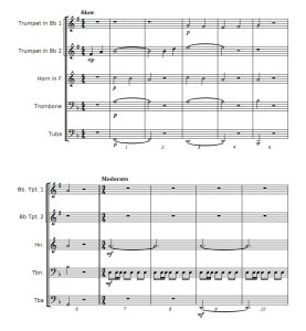 加勒比海盗 铜管五重奏 总分谱 简易版 有试听-云音圈