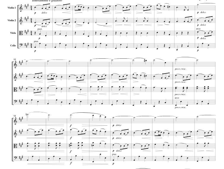 勃拉姆斯 圆舞曲 No.15 官方原版 弦乐四重奏 总谱+分谱 有试听