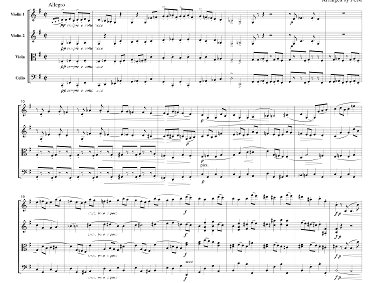 勃拉姆斯 大学庆典序曲官方原版 弦乐四重奏 总谱+分谱 有试听