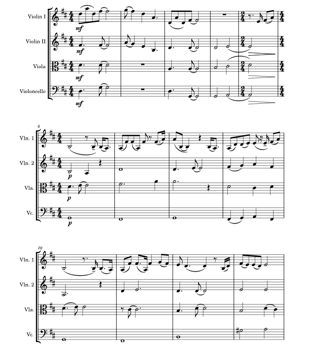 只为你 雅典娜官方原版 弦乐四重奏 总谱+分谱 有试听