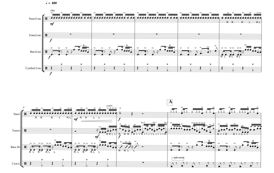 后撑者 打击乐合奏 官方原版 总谱+分谱  有试听