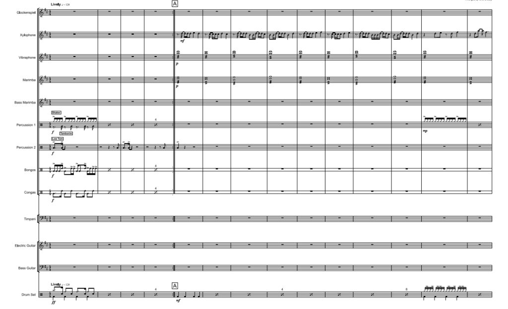 哇卡哇卡（非洲时刻）夏奇拉 打击乐合奏 克罗斯比官方原版 总谱+分谱 有试听 自动发货