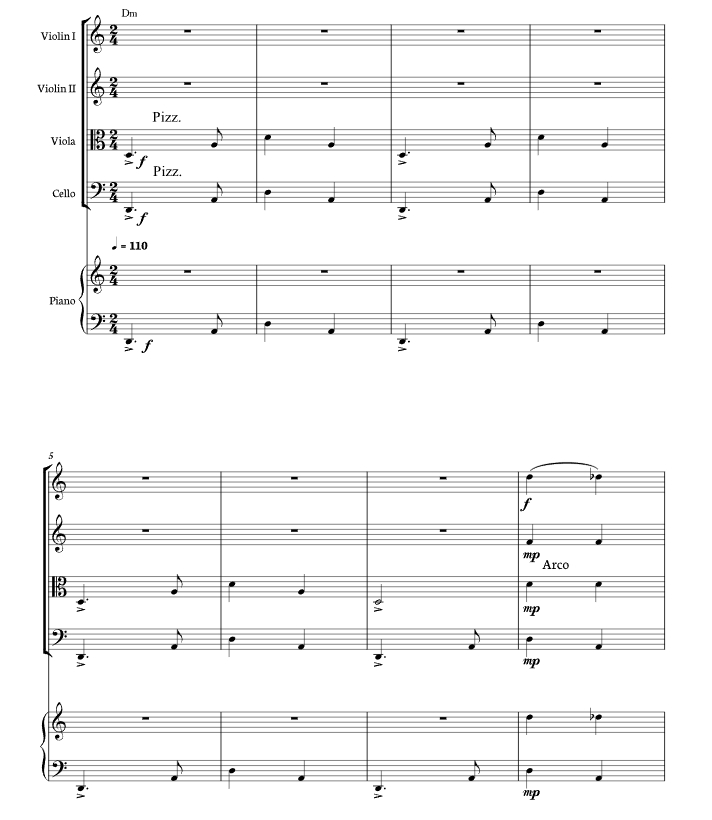 哈巴涅拉 海森堡官方原版 弦乐四重奏+钢琴 总谱+分谱 有试听