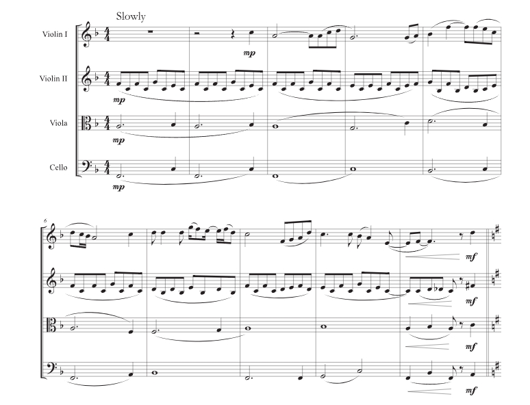 嘿 朱迪 迭戈官方原版 弦乐四重奏 总谱+分谱 有试听