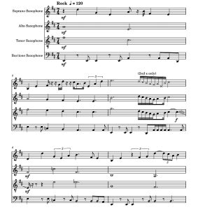 标价非售价 噢，不 杰夫官方原版 SATB萨克斯四重奏 总谱+分谱 有试听-云音圈