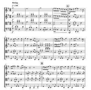 标价非售价 围着圣诞树摇摆 玛丽安官方原版 弦乐四重奏 总谱+分谱 有试听-云音圈