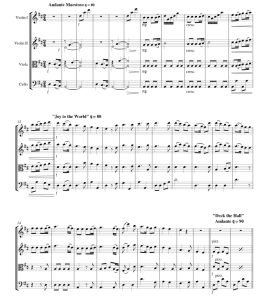 标价非售价 圣诞颂歌联奏 西罗官方原版 弦乐四重奏 总谱+分谱 有试听-云音圈