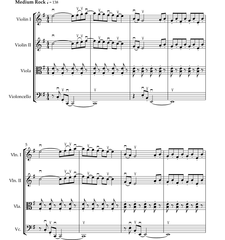 埃莉诺・里格比 杰弗里官方原版 弦乐四重奏 总谱+分谱 有试听