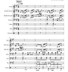 标价非售价 大房子 打击乐合奏 纳撒尼尔官方原版 总谱+分谱  有试听-云音圈