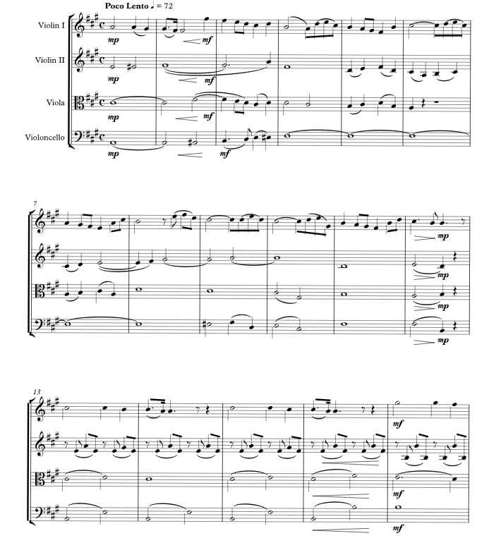 天使食粮 雪莉官方原版 弦乐四重奏 总谱+分谱 有试听