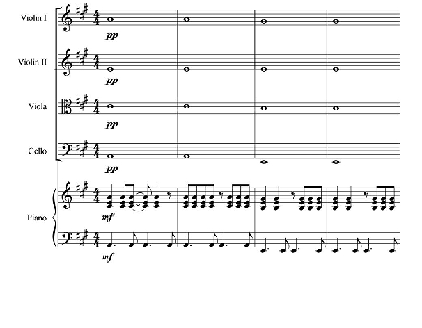 奔赴火星 佐尔坦官方原版 弦乐四重奏+钢琴 总谱+分谱 有试听