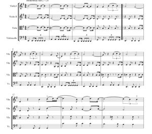 标价非售价 她真可爱 雪莉官方原版 弦乐四重奏 总谱+分谱 有试听-云音圈