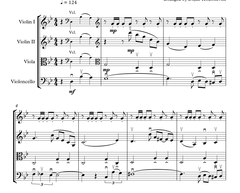 孤独 德扬官方原版 弦乐四重奏 总谱+分谱  有试听