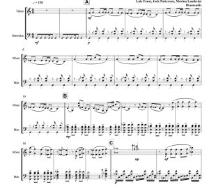 标价非售价 宝贝 马林巴颤音琴二重奏 贾斯汀官方原版 总谱+分谱 有试听-云音圈