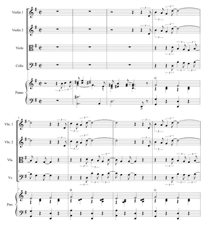 宝贝，外面很冷 斯蒂芬官方原版 弦乐四重奏+钢琴 总谱+分谱 有试听