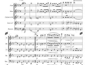 巴纳姆与贝利最爱 木管五重奏 肯尼斯官方原版 总谱+分谱  有试听  自动发货-云音圈