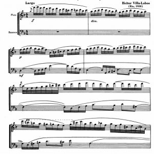 巴西的巴赫风格曲 第六号 长笛巴松总分谱 有试听-云音圈