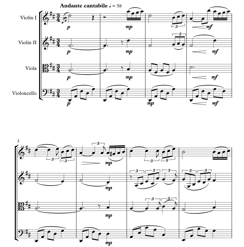 帕格尼尼主题狂想曲 雪莉官方原版 弦乐四重奏 总谱+分谱 有试听