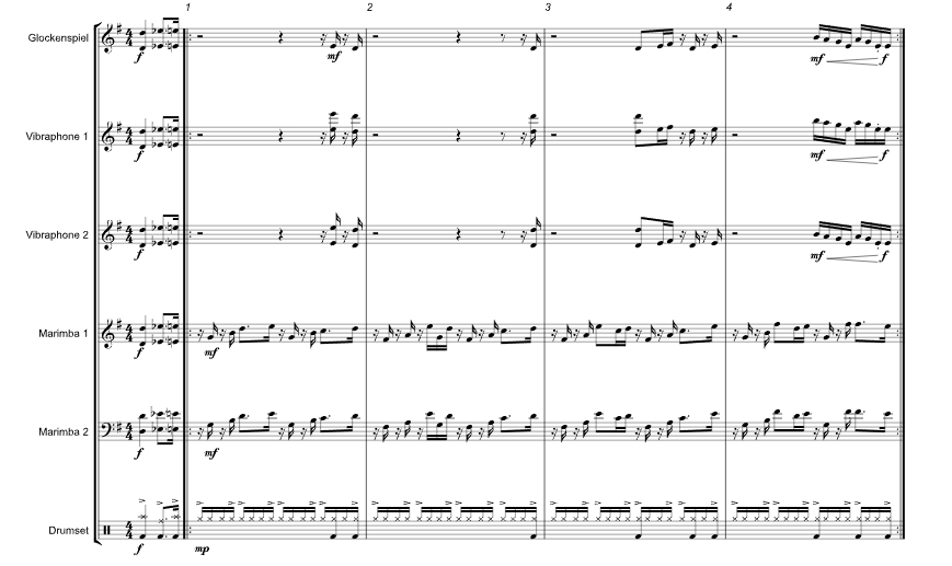 康加舞 打击乐合奏 瑞安官方原版 总谱+分谱  有试听