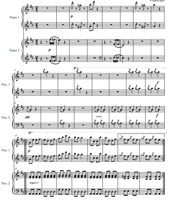 康康舞曲 四手联弹 有试听