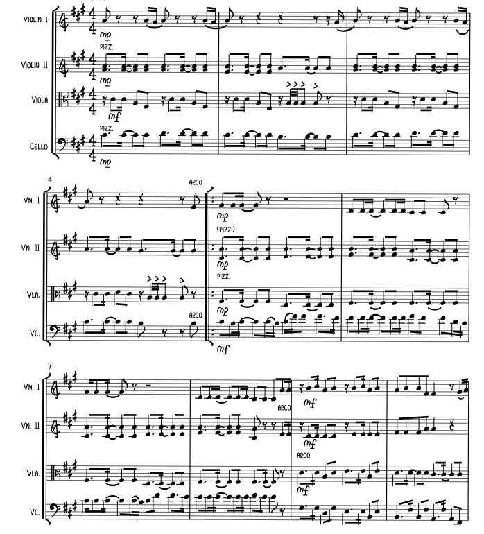 廉价快感 艾莉森官方原版 弦乐四重奏 总谱+分谱 有试听