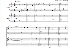 标价非售价 当爱尔兰眼眸微笑时 竖琴钢琴二重奏 辛迪・布莱文斯官方原版 总谱+分谱 有试听-云音圈