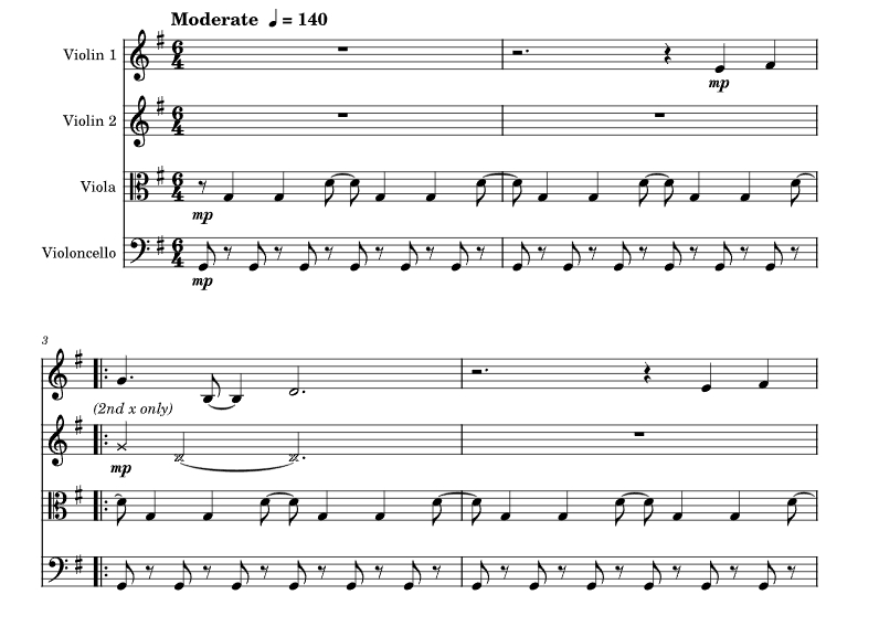 感恩 杰夫官方原版 弦乐四重奏 总谱+分谱 有试听